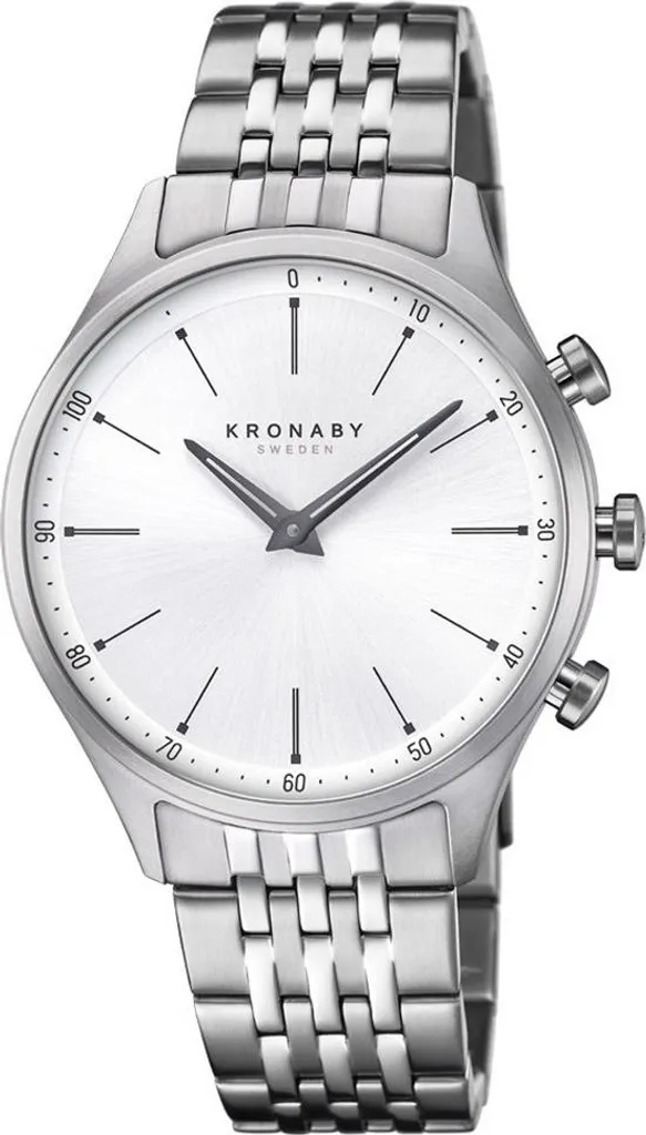 Montre intelligente Kronaby S3777-1 argenté pour hommes style hybride