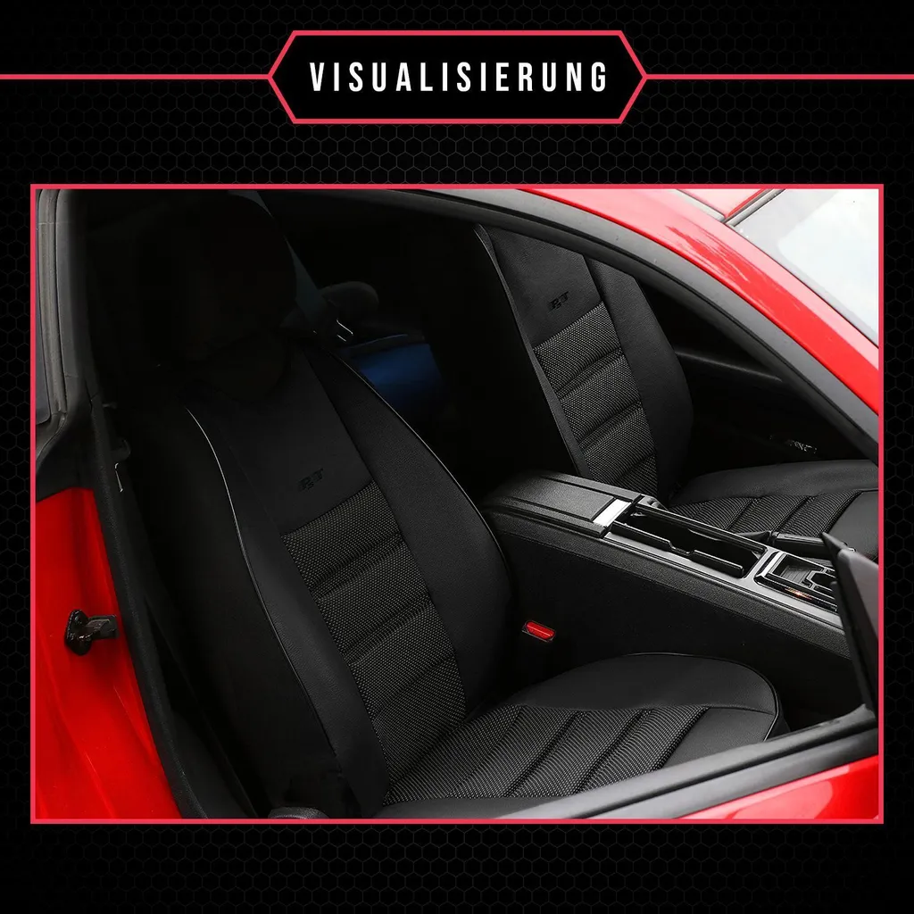 Coprisedile Auto Universale per Honda - Cuscino Impermeabile Nero per Sedili - 7