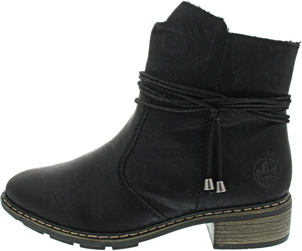 Rieker Damen Stiefelette geraffter Schaft Schlupfoptik Produktbild 