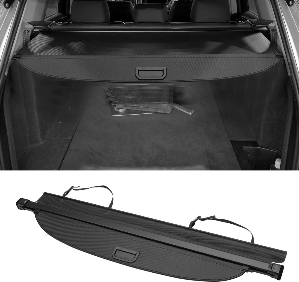 Kofferraum ausziehbare Ladungsabdeckung für Chevrolet Equinox 2018-2022 Heckkofferraumablage Gepäcksicherheitsschutzschirm, Leinwand, Schwarz Car...