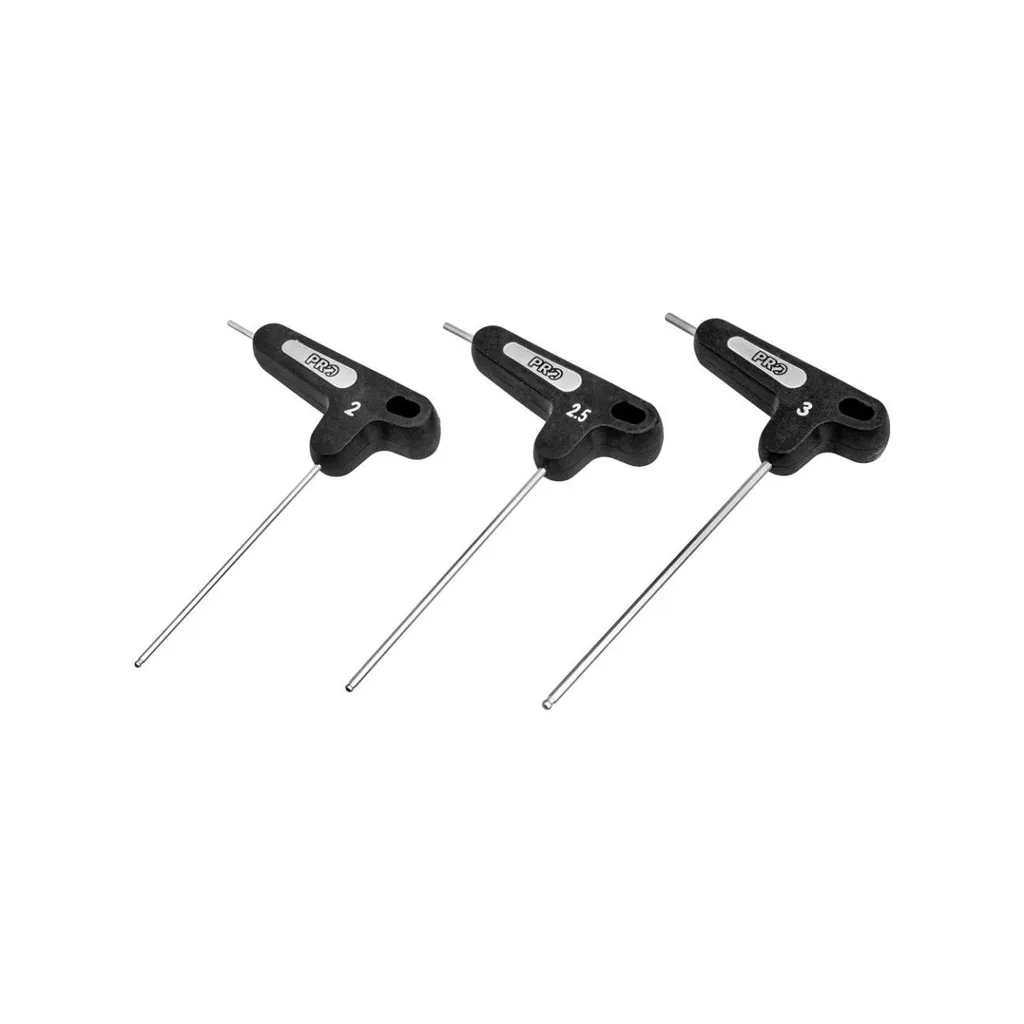 Set Clés Allen en T Anti-Dérapage 2 à 3mm Noir pour Vis Difficiles Pro
