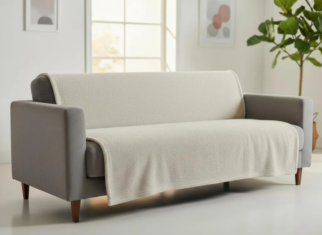 Coperta Copridivano Beige Loren 170x210 Mybesthome - Morbido Relax Casa