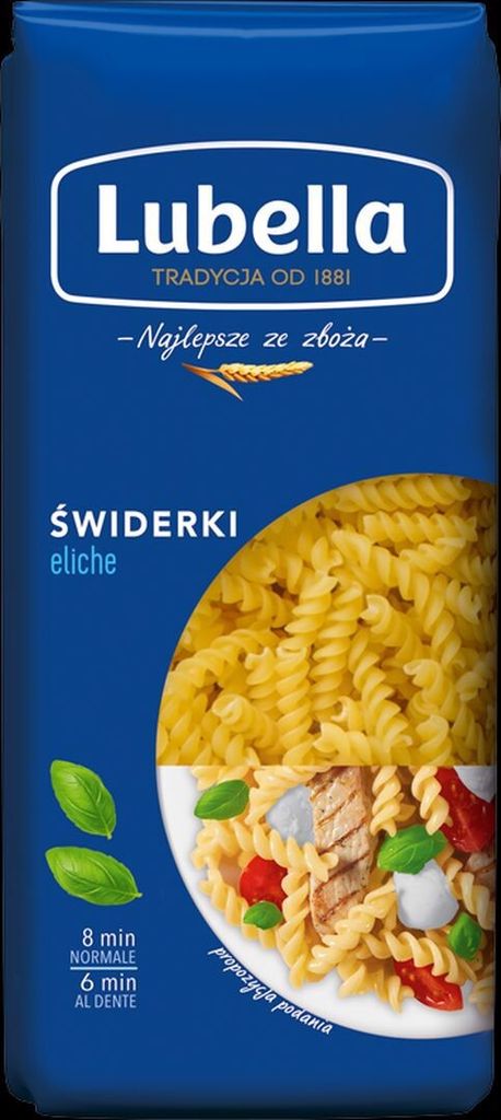 Lubella Eliche Makaron Świderki 400 g Zdjęcie produktu 