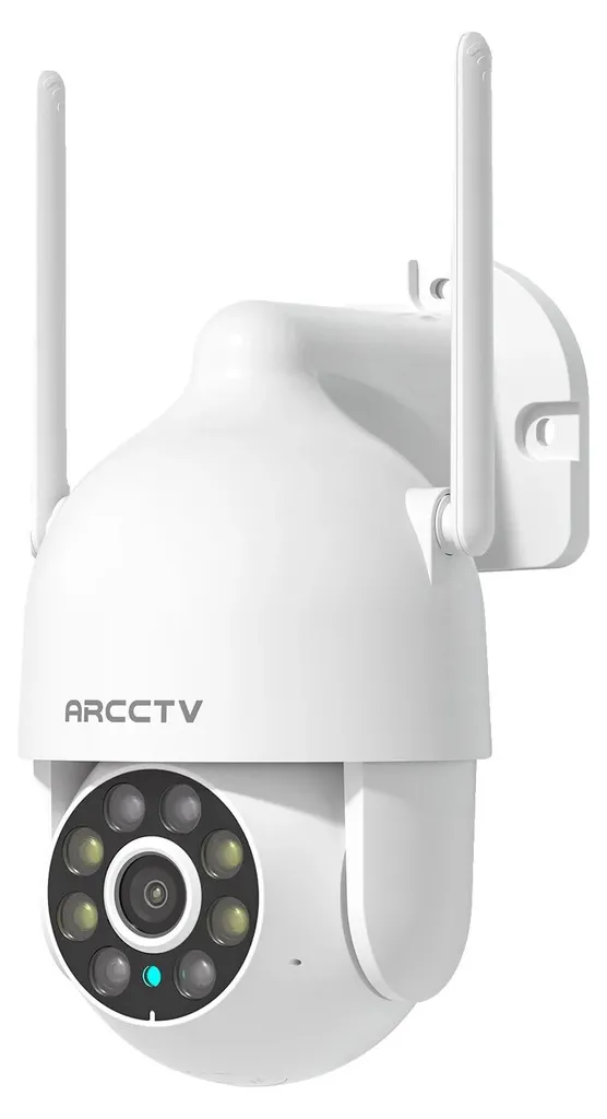 Caméra de sécurité 2K 1296P étanche avec suivi intelligent et audio