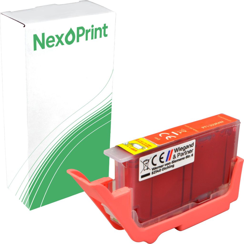 NexoPrint PFI-300R 4199C001 red (red) Druckerpatronen kompatibel zu Canon imagePROGRAF Pro-300 - Hohe Ergiebigkeit