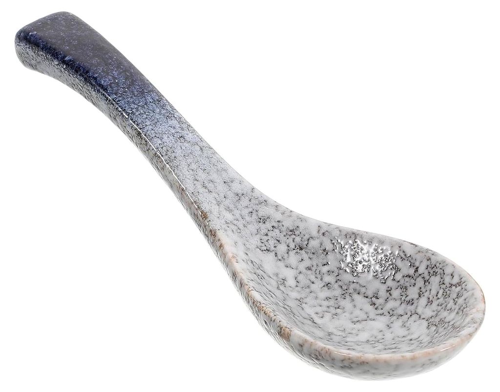 Japanischer Keramik-Suppenlöffel Servierlöffel für asiatische und chinesische Suppen Ramenlöffel für Suppen und Reisnudeln für Zuhause und Ga...