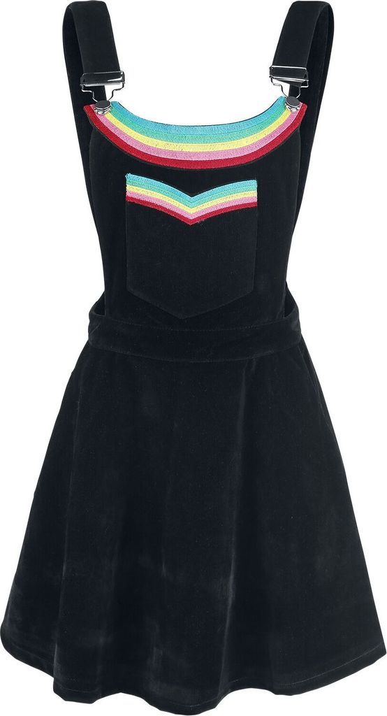Jawbreaker Kurzes Kleid Damen Double Rainbow Dress schwarz XL