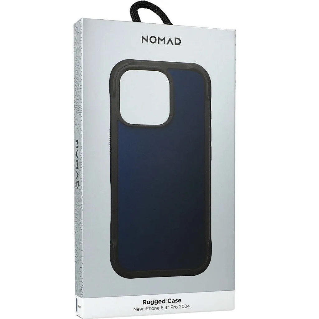 Protection iPhone 16 Pro Nomad Rugged Case Bleu - Idéal pour l'Aventure - 10