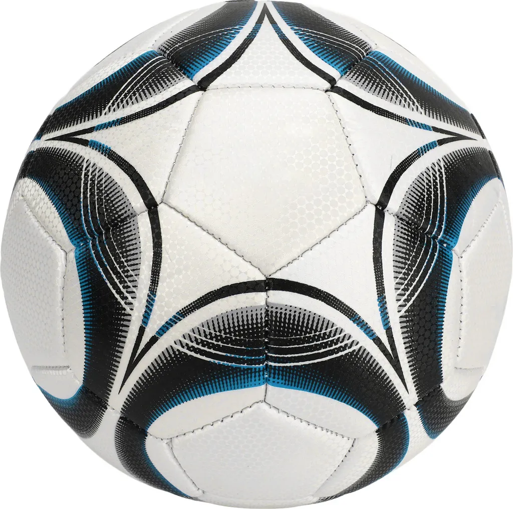 Ballon de foot d'entraînement intérieur et extérieur bleu en taille 4