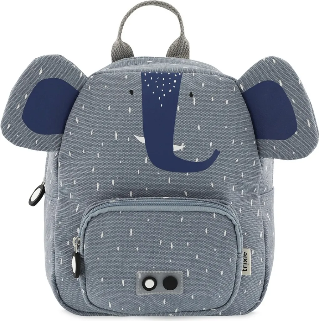 Trixie sac à dos bleu Mrs. Elephant - Petit sac d'école enfant hydrofuge