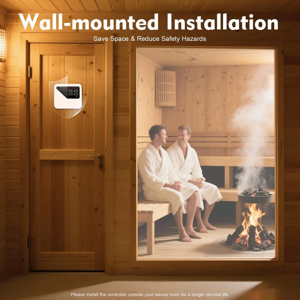 Régulateur de sauna numérique 9kW - Corrige les variations de chaleur