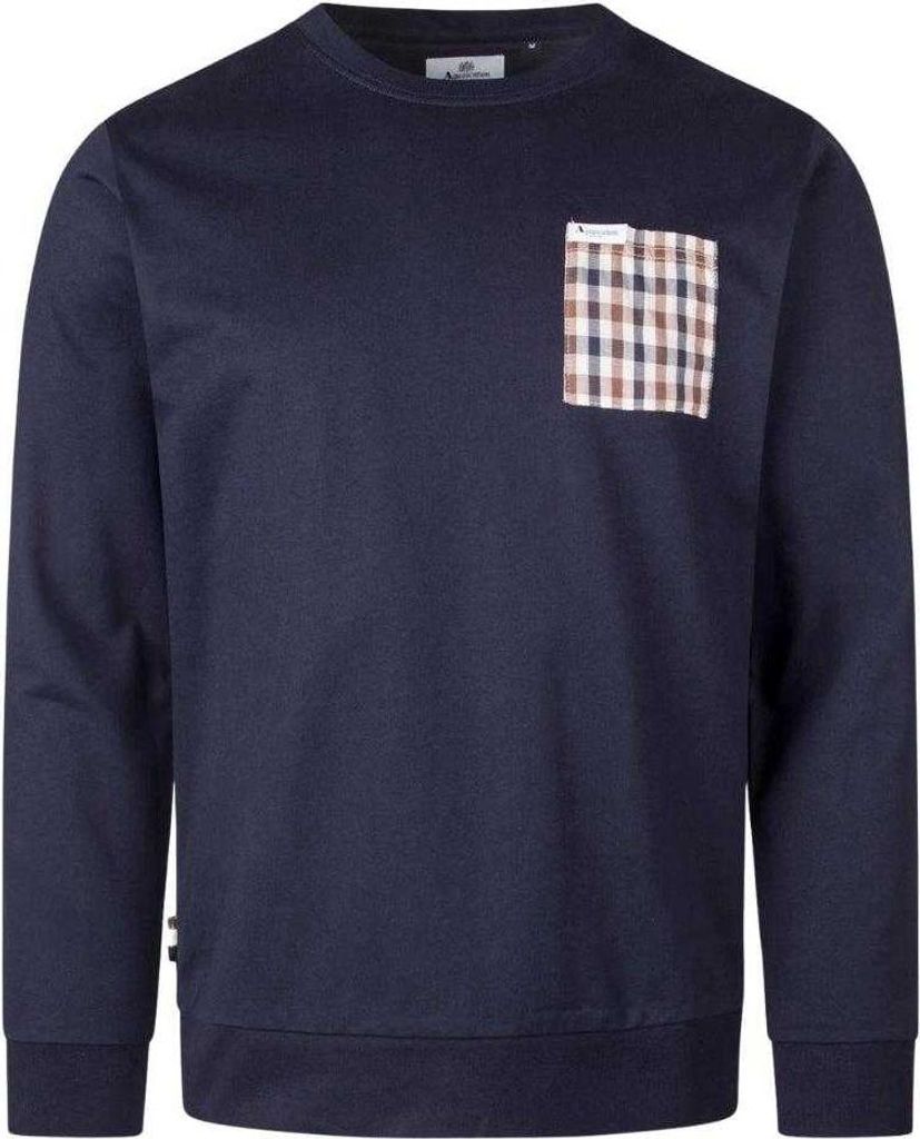 Aquascutum - "Active Iconic" Sweatshirt für Herren/Damen Uni, Tasche SY3692 (S) (Marine)