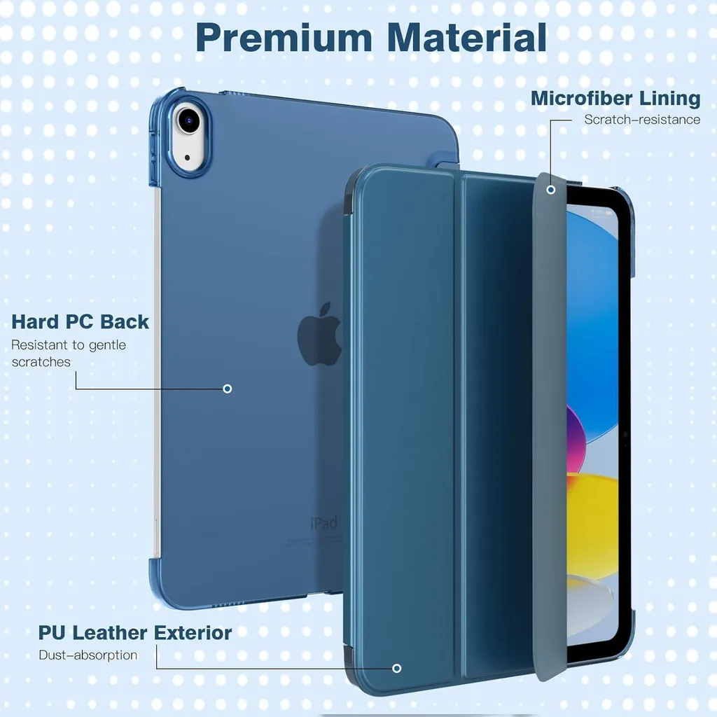 Custodia Antiurto Con Supporto Rigido Per IPad 10ª Gen 10.9 Pollici (2022) – Similpelle, Antigraffio