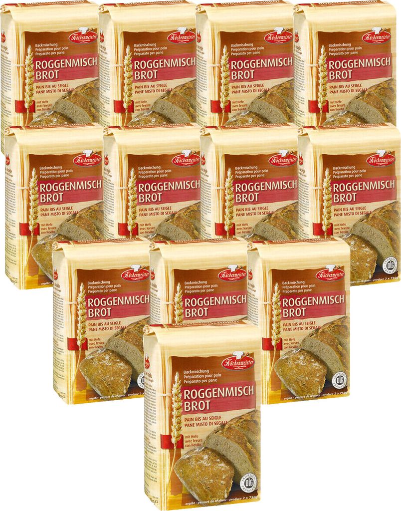 BIELMEIER Brotbackmischung Roggenmischbrot 12 Stück á 1000 Produktbild 