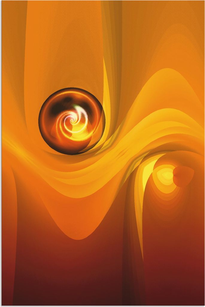 ARTland Wandbild Alu für Innen & Outdoor Balance Größe: 40x60 cm