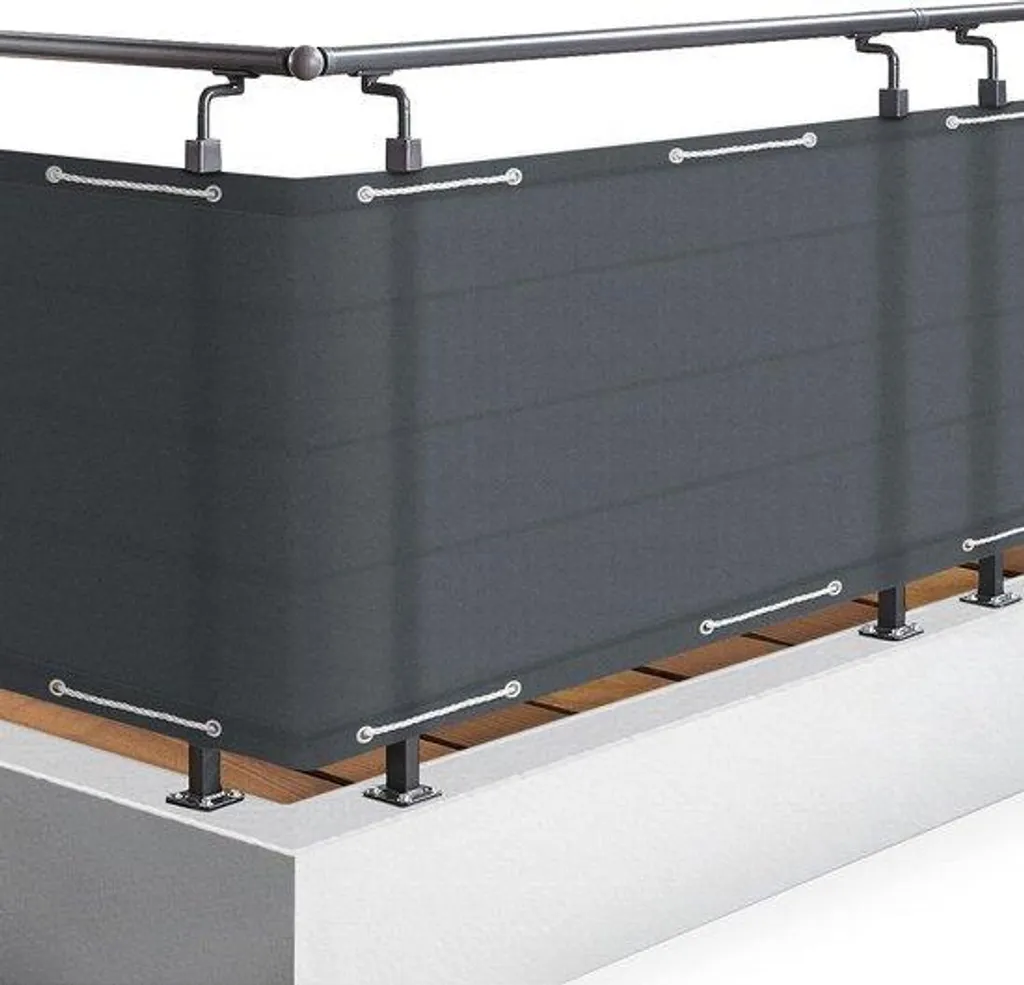 Pare-vent pour terrasse et balcon 90x300 cm anthracite occultation