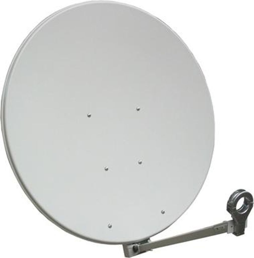 GIBERTINI Satellit 85 cm Alu HQ vormontiert lichtgrau OP 85 X+