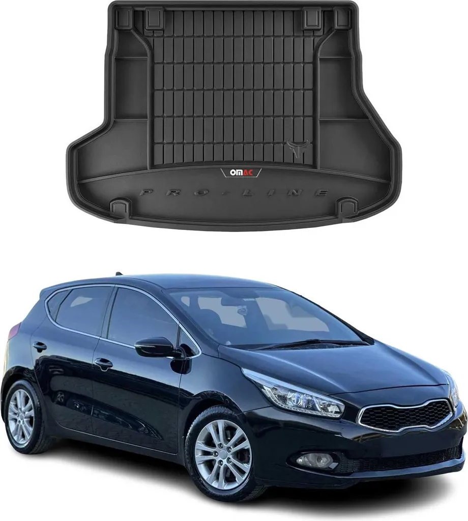 OMAC Vasca Baule Kia Ceed SW 2012-2018 in TPE Gomma Protezione Su Misura