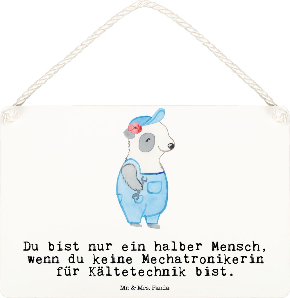 Mr. & Mrs. Panda holzbild Mechatronikerin für Kältetechnik Produktbild 