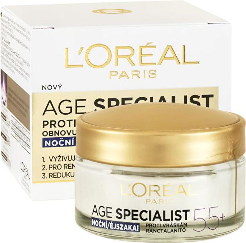 L'oral Paris Age Specialist 55+ Anti-Falten Nachtcreme 50 Ml