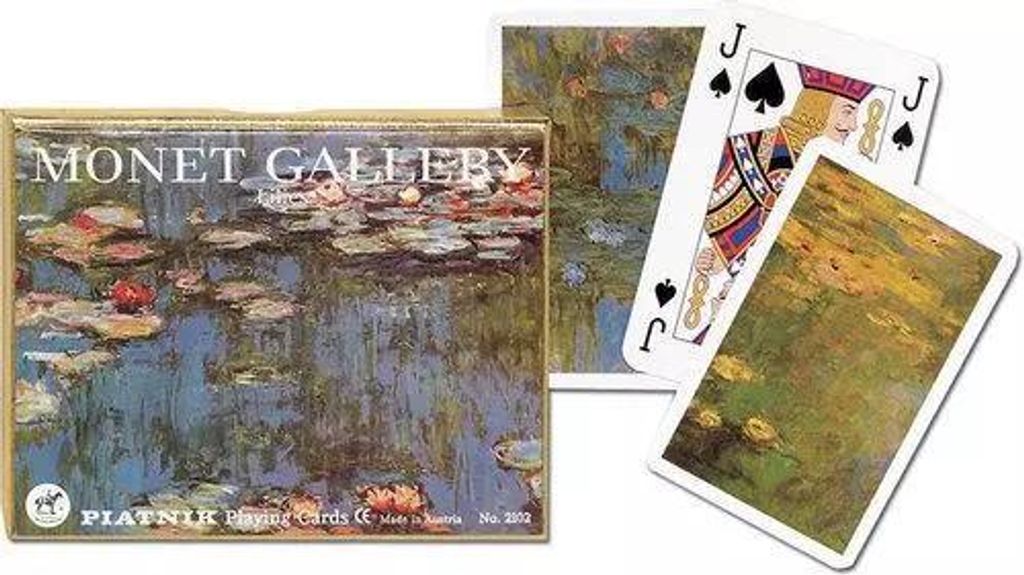 Gra karciana Karty do gry Piatnik 2 talie, Monet, Lilie Zdjęcie produktu 