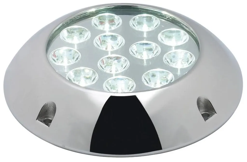 Spot de navigation LED bleu 12x3W pour coque de bateau et yacht de luxe