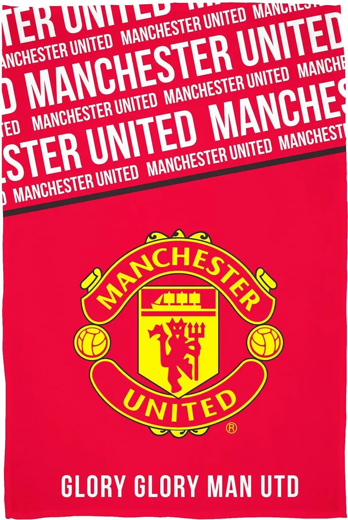 Couverture Douce Manchester United Glory TC695 Polaire 150 x 100 cm