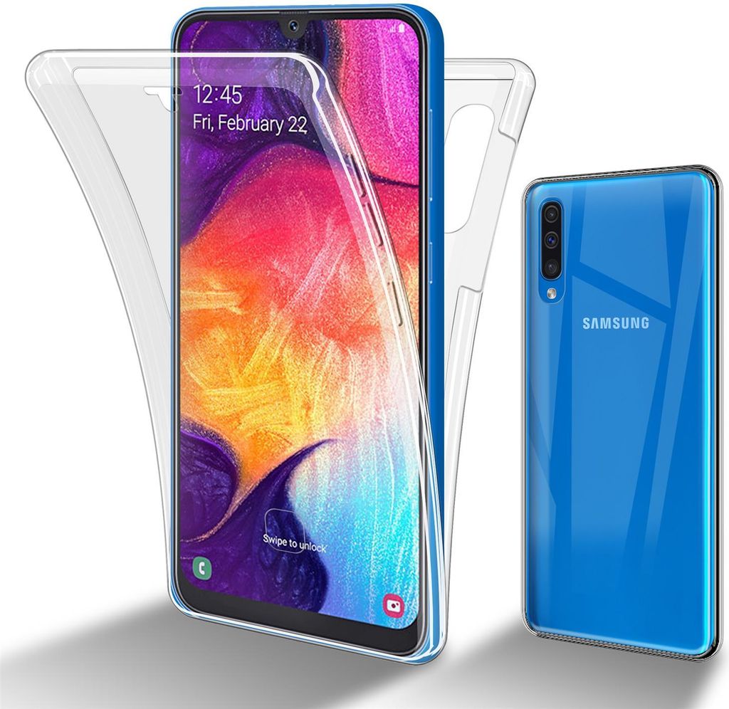 Cadorabo Schutzhülle für Samsung Galaxy A50 / A50s / A30s Hülle in natur 360° Etui Full Body Handyhülle Cover Case