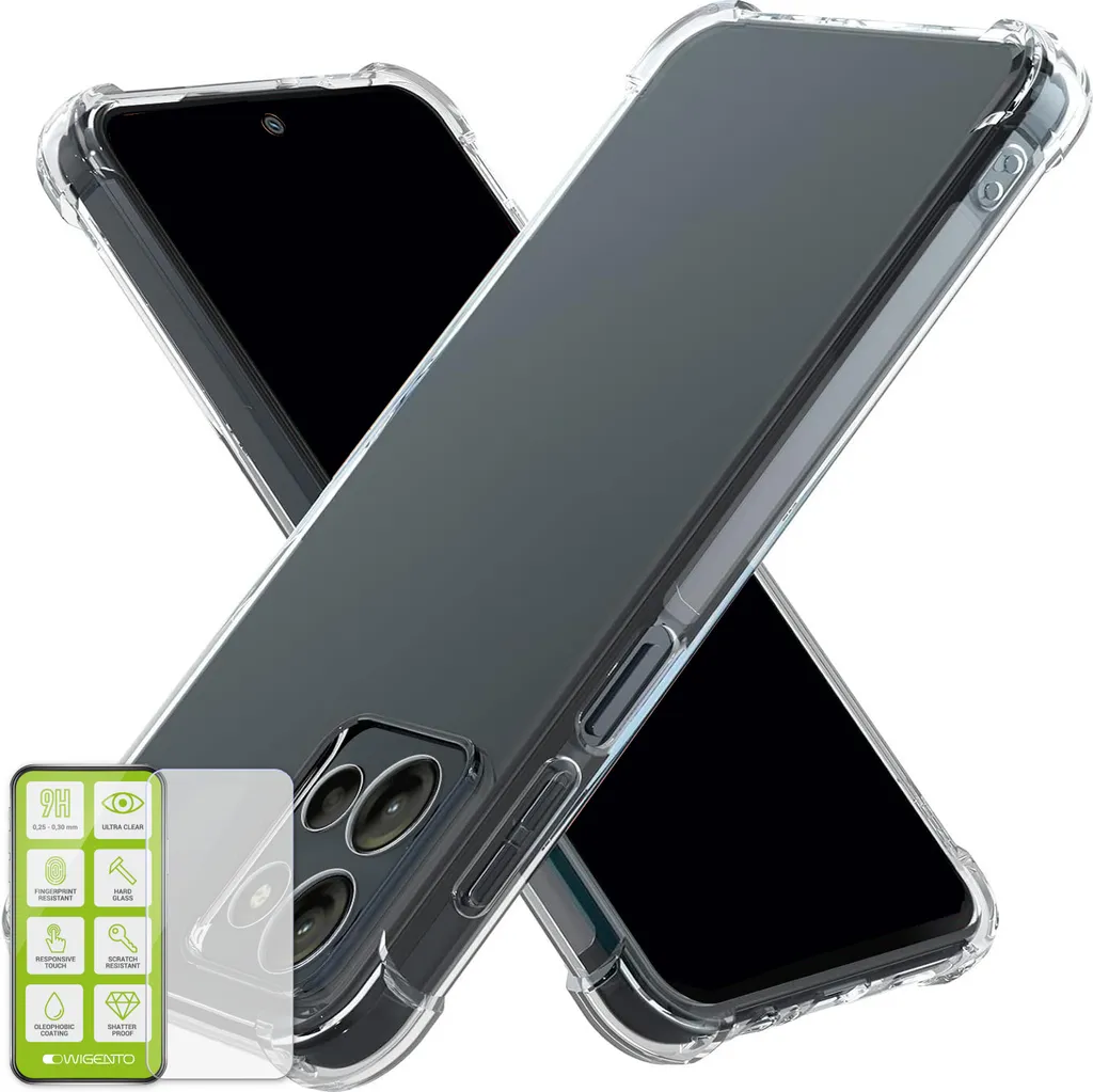 Kit Protezione 360° Motorola Moto G15: Cover TPU + Vetro 9H 0.26mm