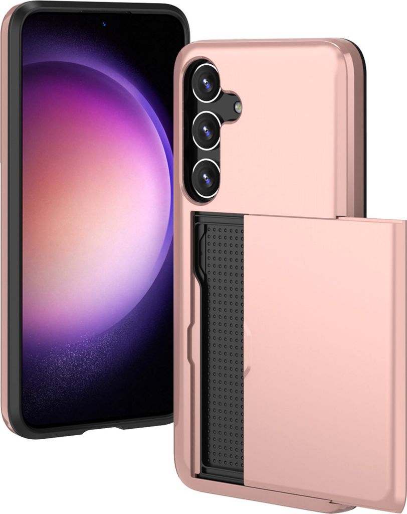 imoshion Backcover mit Kartenfach Samsung Galaxy S24 Plus - Rosé gold