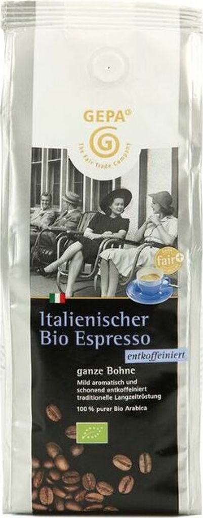 GEPA Ital Espresso entkoff. ganze Bohne - - 250g