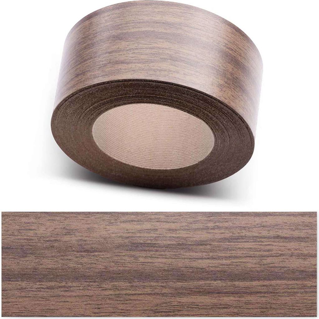 ben+camilla.com Kantenumleimer | Nussbaum 45 mm x 10 m | Sicherer, bequem, Profi Material