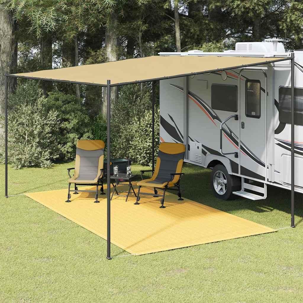 vidaXL Tenttapijt, 200x400 cm, beige Productafbeelding 