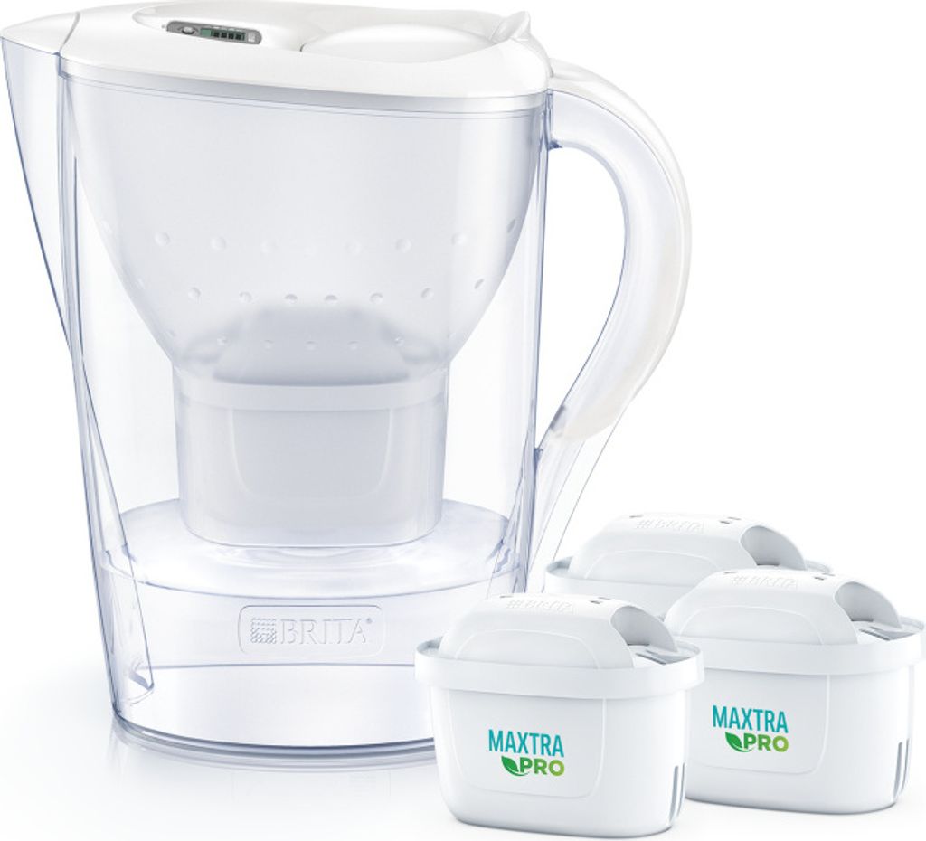 Brita MARELLA WHITE incl. 3 mxpro, Manueller Wasserfilter, Produktbild 