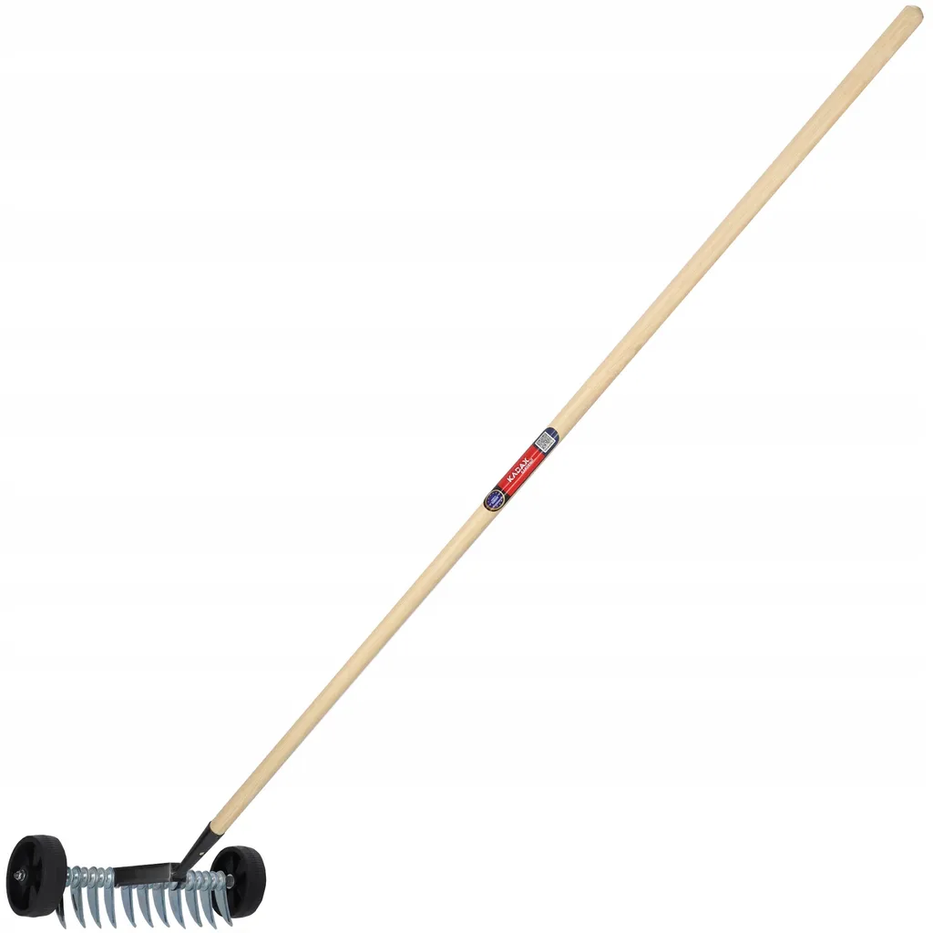 Cultivateur de jardin avec roues pour sol dur et pelouse abîmée