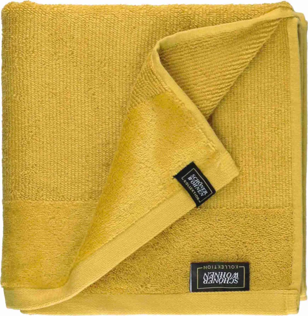 Schöner Wohnen Sense-4 Giallo 50x100 | Asciugamano Viso Cotone Soft