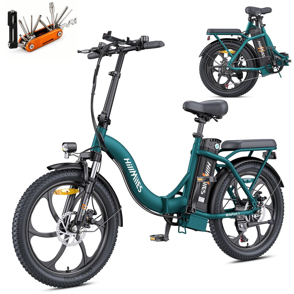 HillMiles E-bike, elektrische vouwfiets met een 36V 13Ah Productafbeelding 