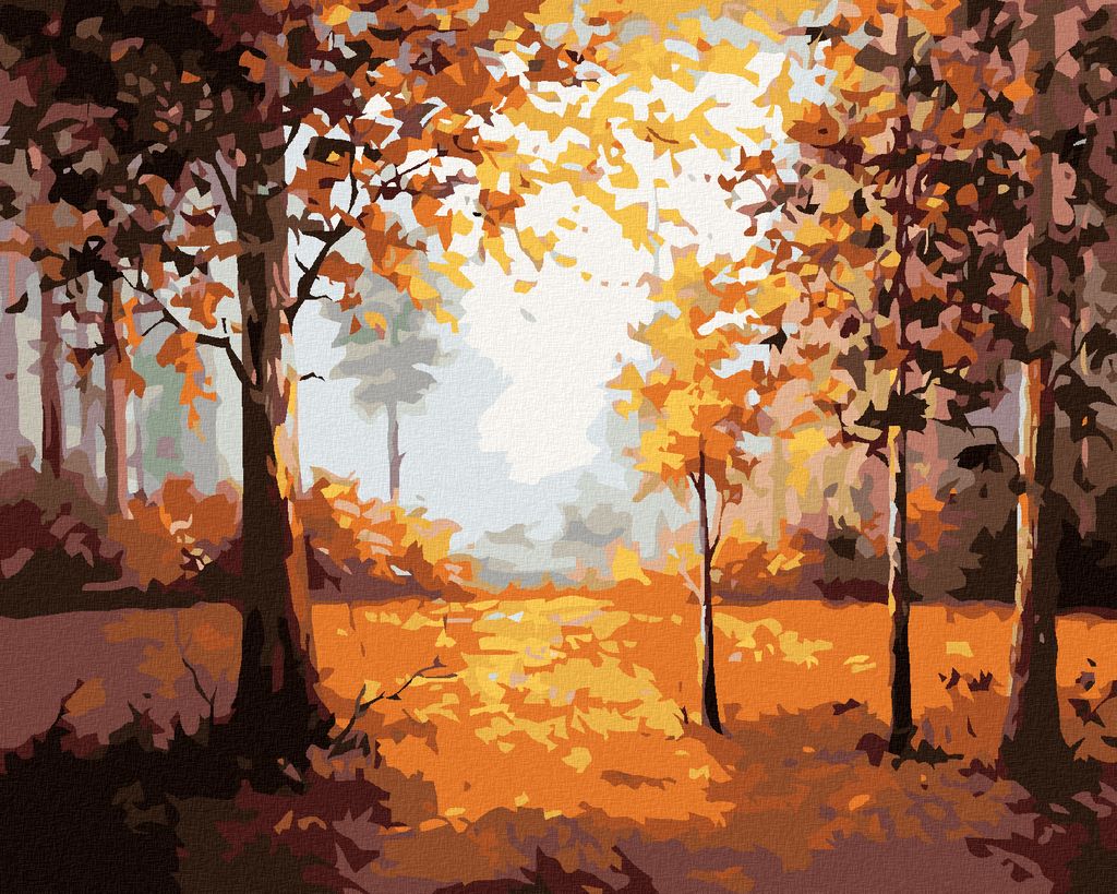 Diamondi - Diamond painting - HERBSTWALD, 40X50 cm, ohne Keilrahmen
