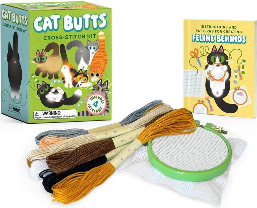 Katzenhintern-Kreuzstich-Set