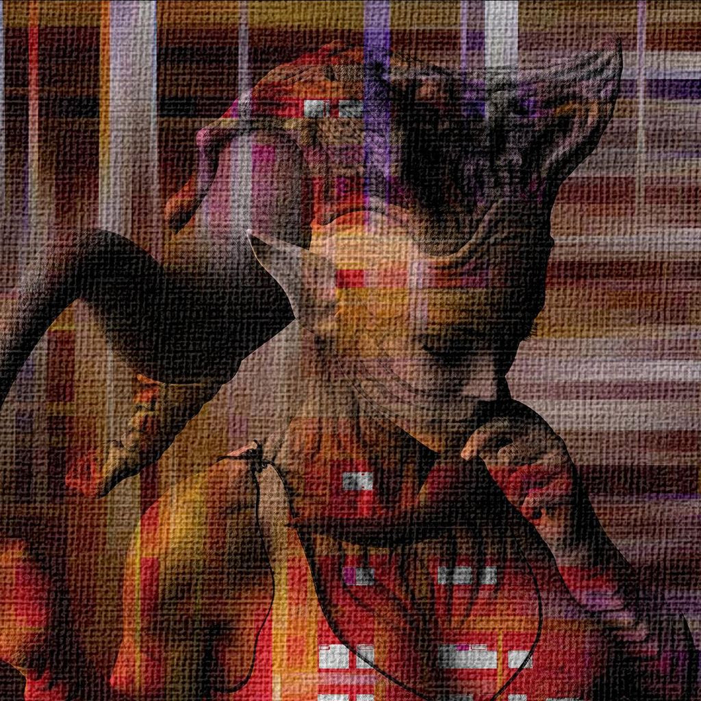 BEING Abstraction - Leinwandbild auf Holzrahmen 70x50 cm