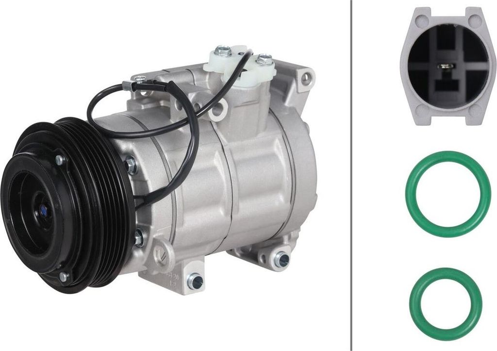 Klimakompressor 12 V Ø 113 HELLA IAM-Expertise passend für u.a. MAZDA 3
