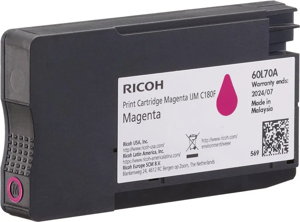 Cartouche Ricoh Magenta Originale : Précision des couleurs et Fiabilité