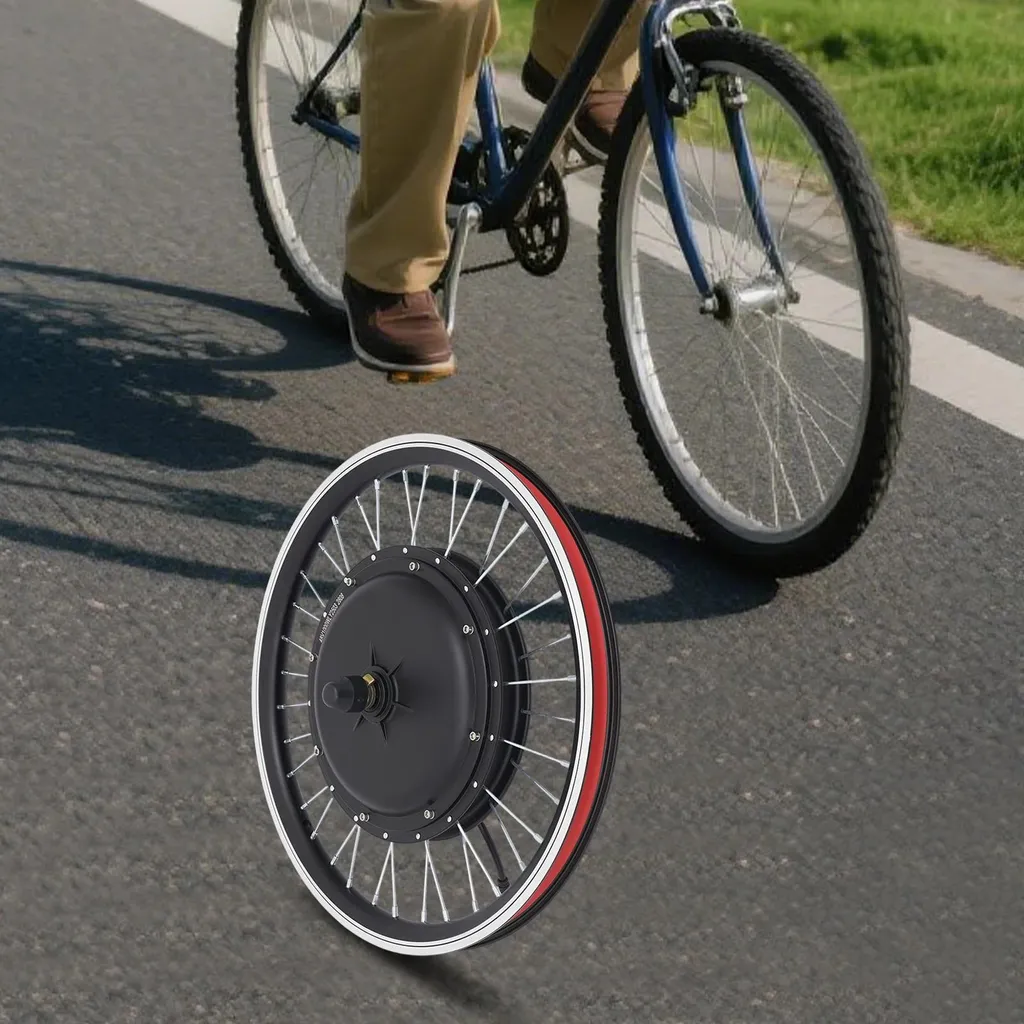 Roue de Vélo Électrique 1000W - Kit de Conversion Complet avec Sacoche - 2