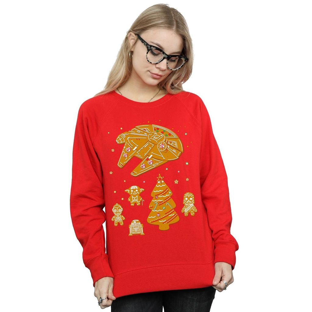 Star Wars - "Gingerbread Rebels" Sweatshirt für Damen BI38039 (M) (Königsblau)