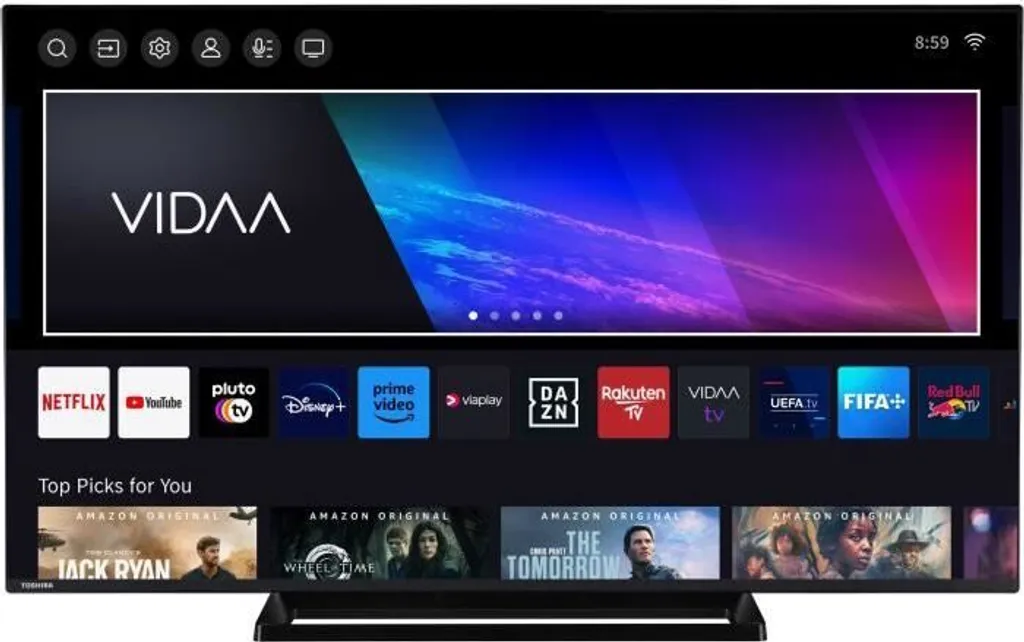 TV 4K QLED Toshiba 50QV3363DG Fini les Images Floues avec le Smart HDR