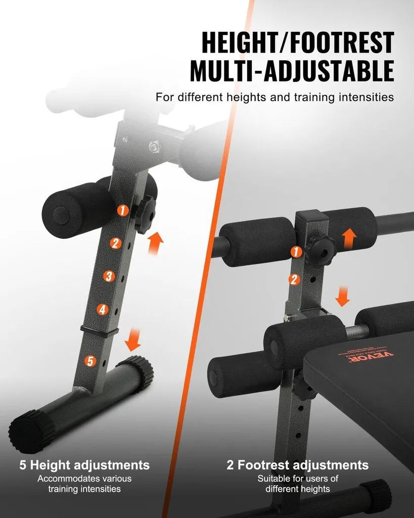 Banc de musculation pliable stable 226 kg contre l'encombrement - 2