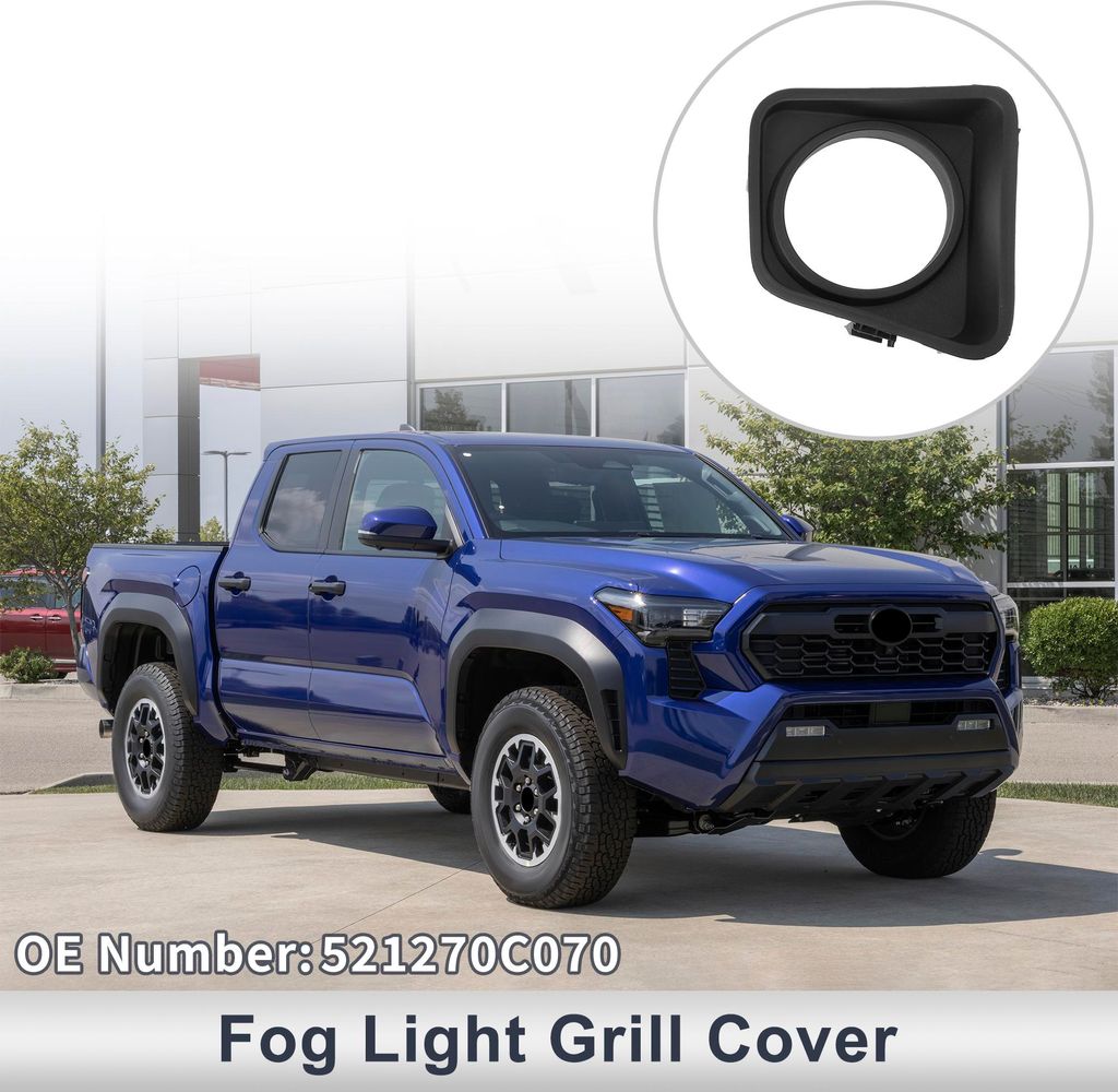 Front Right Fog Light Grill für Toyota Tundra 2014-2020 Front Lower Bumper Fog Light Cover Inserts No.521270C070 ABS 1 Stk