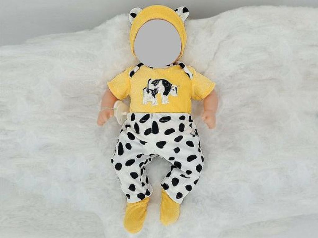 Kleid für Puppe 40cm gelb mit Fondant 565999 Adar