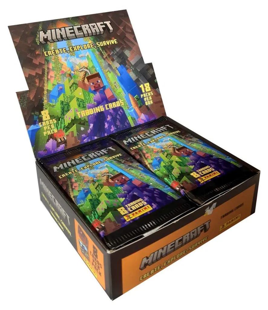 Pack de 18 Boosters Minecraft Série 3 pour Éviter les Doublons Jeu