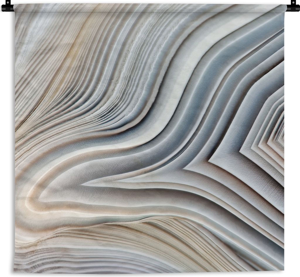 MuchoWow Wandteppich Wandbehang Marmoroptik - Stein - Linien - Luxus - Marmor 60x60 cm Tapisserie Dekoration Wandtuch - Dekorationen - Wand Decke